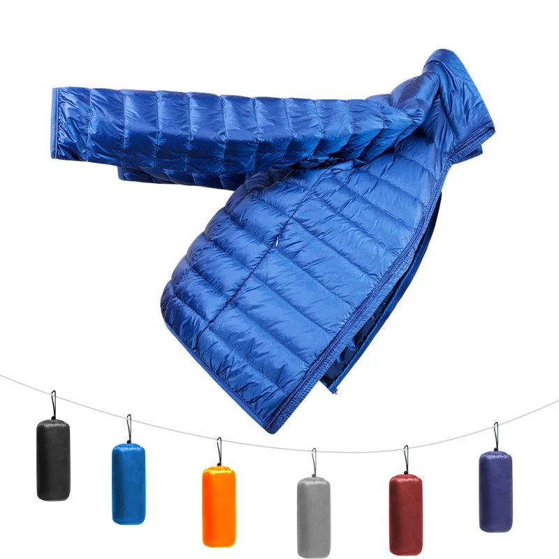 Outdoor Packable Warm Duck Goose Coat Winter Ultralight Down Jacket For Men