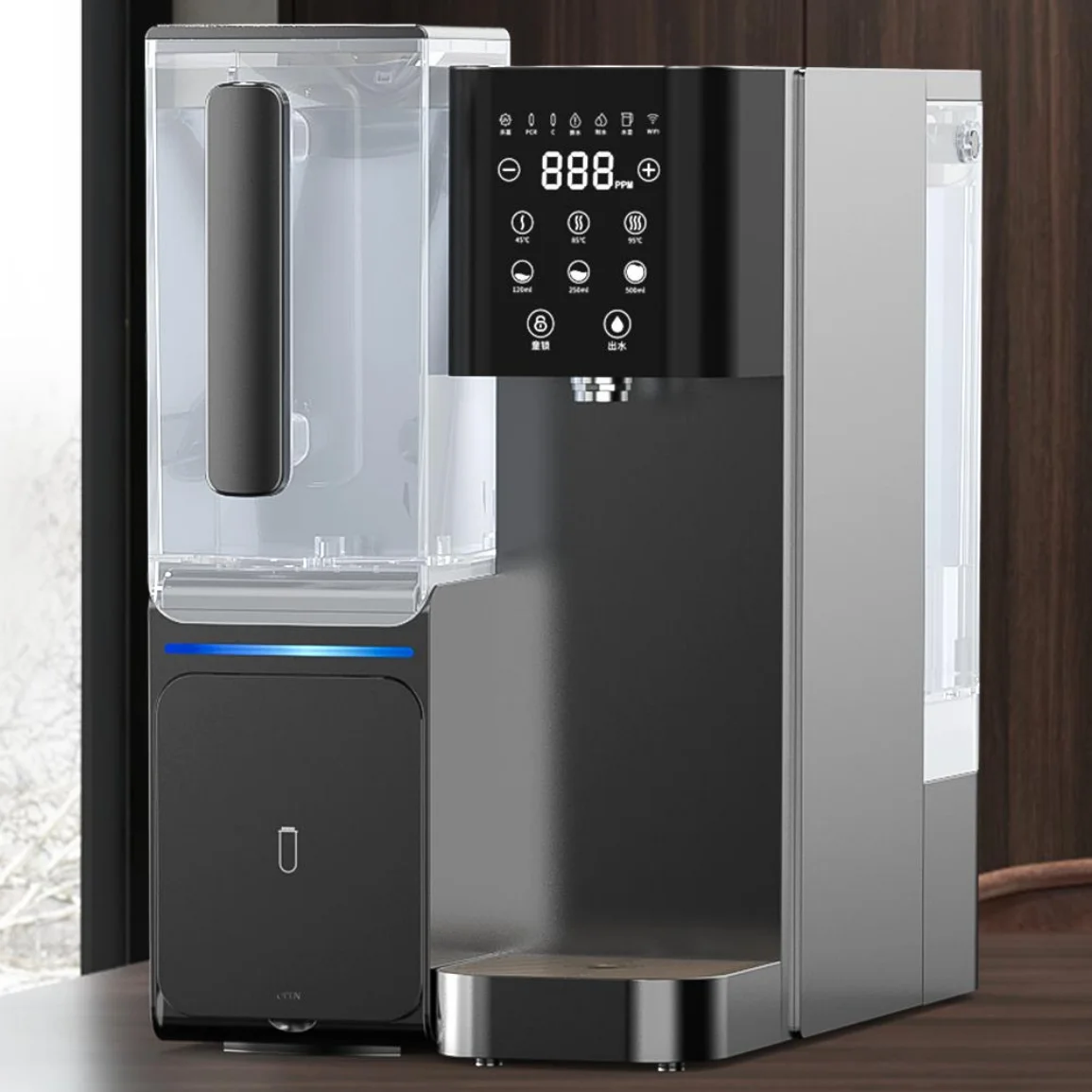 2024 New countertop water purifier hot cold water purifier with RO filter water dispenser