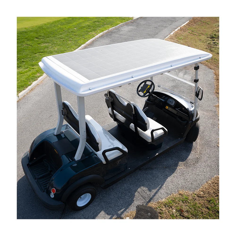 
LIFETIME WARRANTY FRAME free solar system 4 seat golf cart Electric Golf Cart Solar golf cartwith lithium battery 