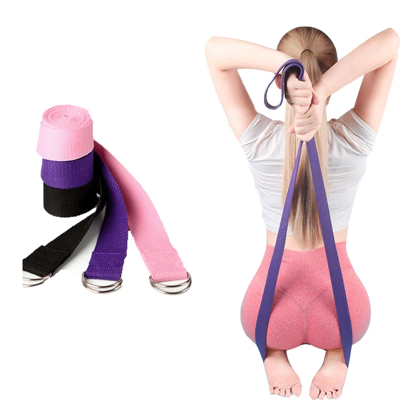 Factory Manufacture Various Foot Strap Yoga Set Yoga Strap Training Bands Yoga Mat Strap Cotton