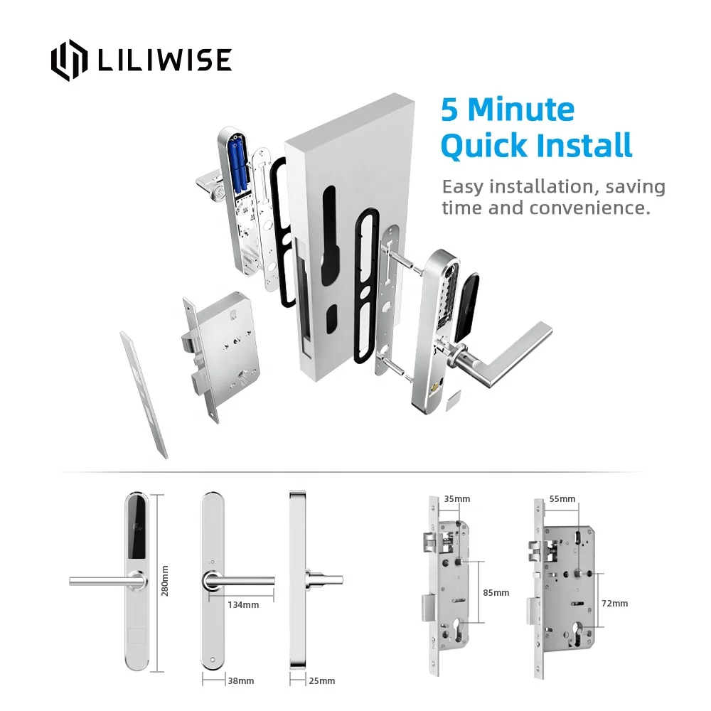 Liliwise, новейший Wi-Fi BLE код, RFID-замок для отеля без системы для отеля