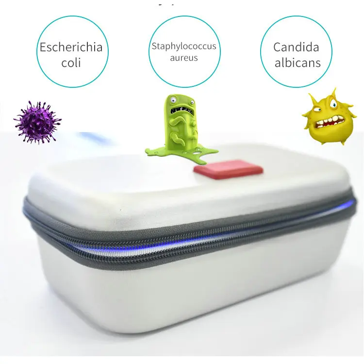 One Step LED Tray of Bacteria Killer Disinfection Cabinet Portable Sterilizer Box uv Light