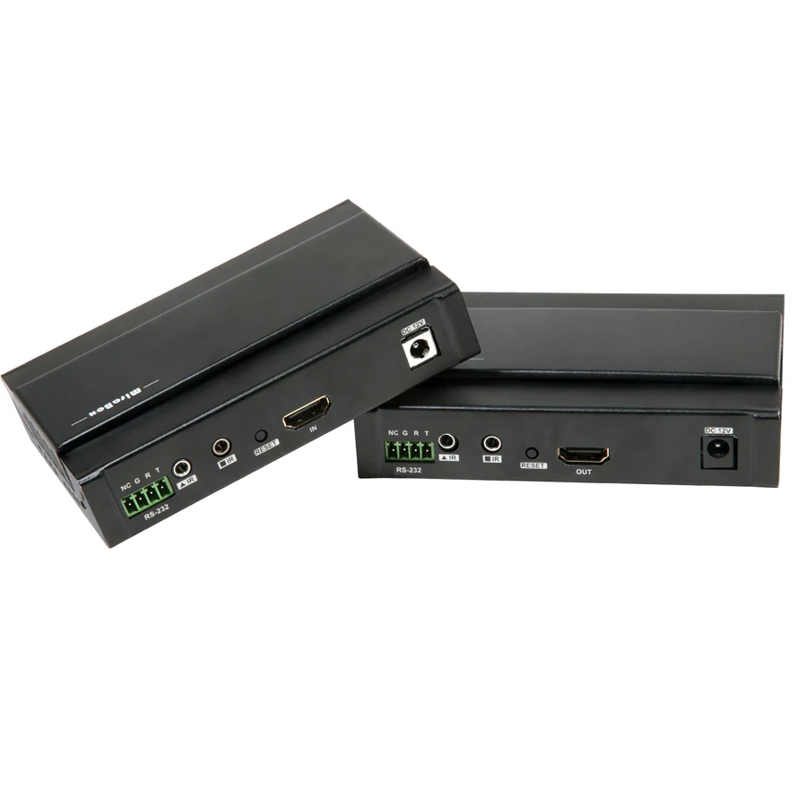 100m PoE Bidirectional IR RS232 4K@60Hz 4:4:4 HD Extender over Cat5e Cat6 4K HDMI-compatible Extender