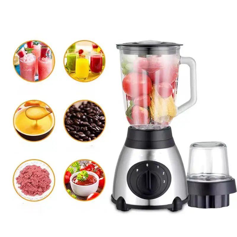 Stainless steel glass grinder multifunction home kitchen appliances electric fruit smoothie food juicers mixer blenders