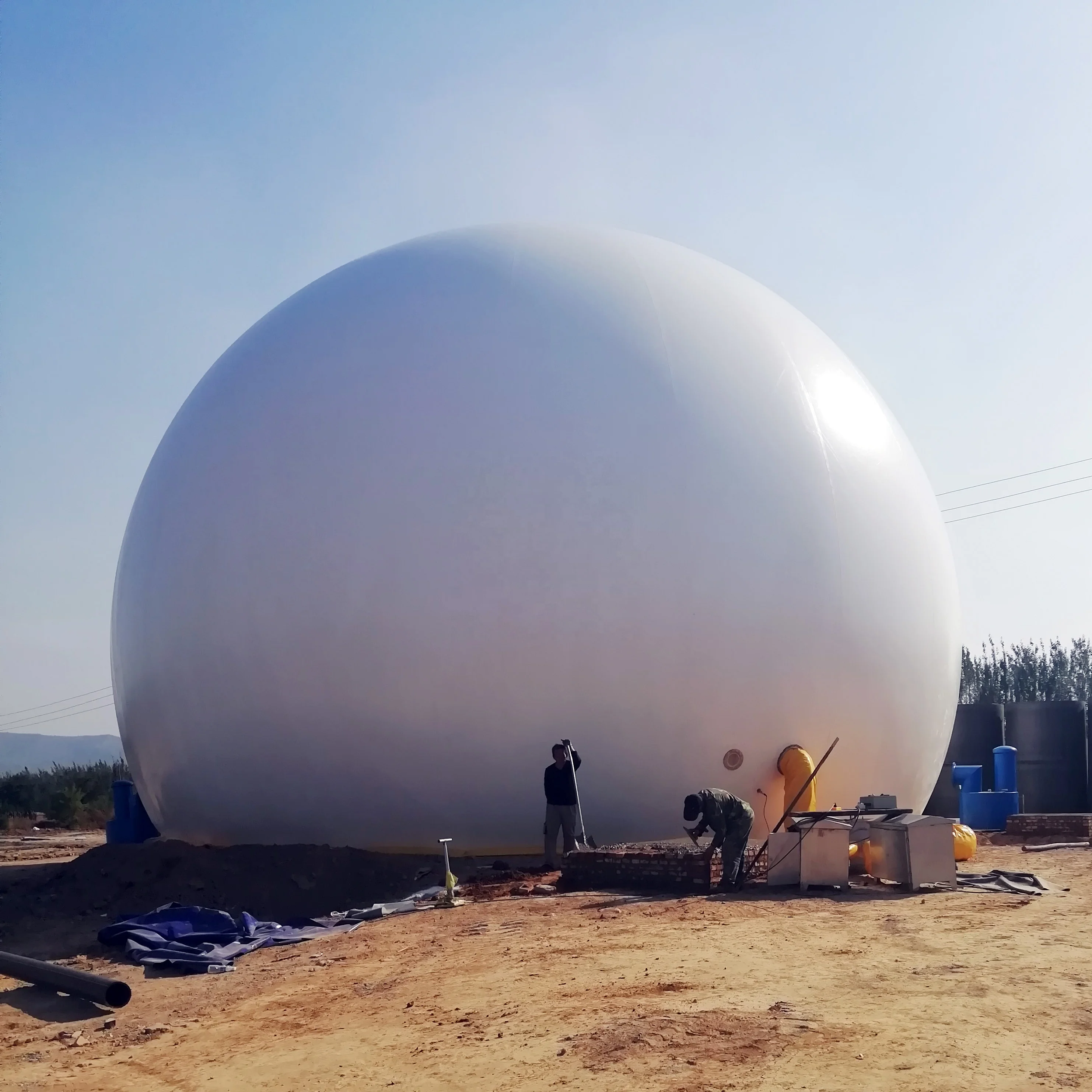 Анаэробный ферментационный резервуар для биогаза с держателем газовой установки создания тепла приготовления пищи топлива электрической