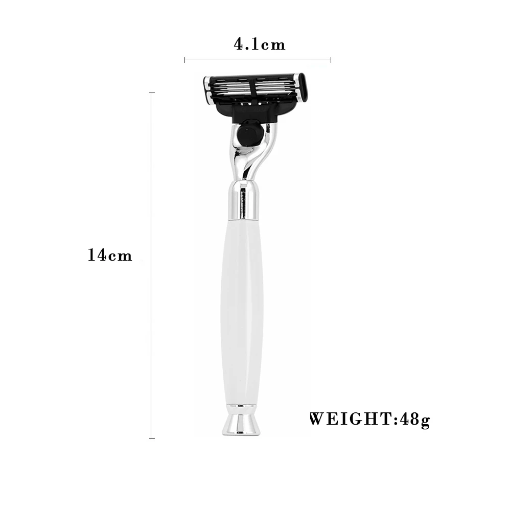Black Resin Handle Shaver Hotel 3 Blade Razor 5 Start Hotel Razor Good Quality Shaving Razor