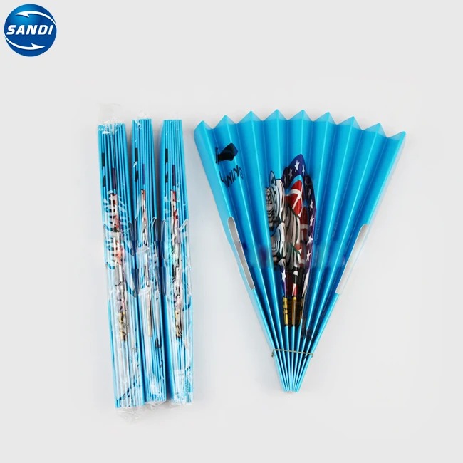 
Promotional custom full color printed fan paper folding hand clapper 