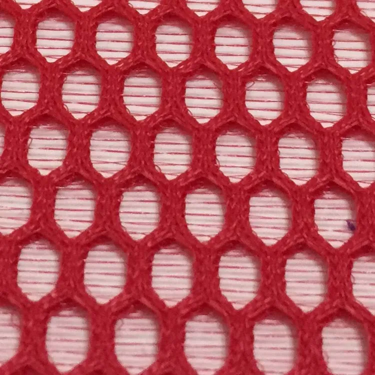 Горячая распродажа, сотовая жесткая сетчатая ткань 190 г/м2, материал для летней обуви из полиэстера