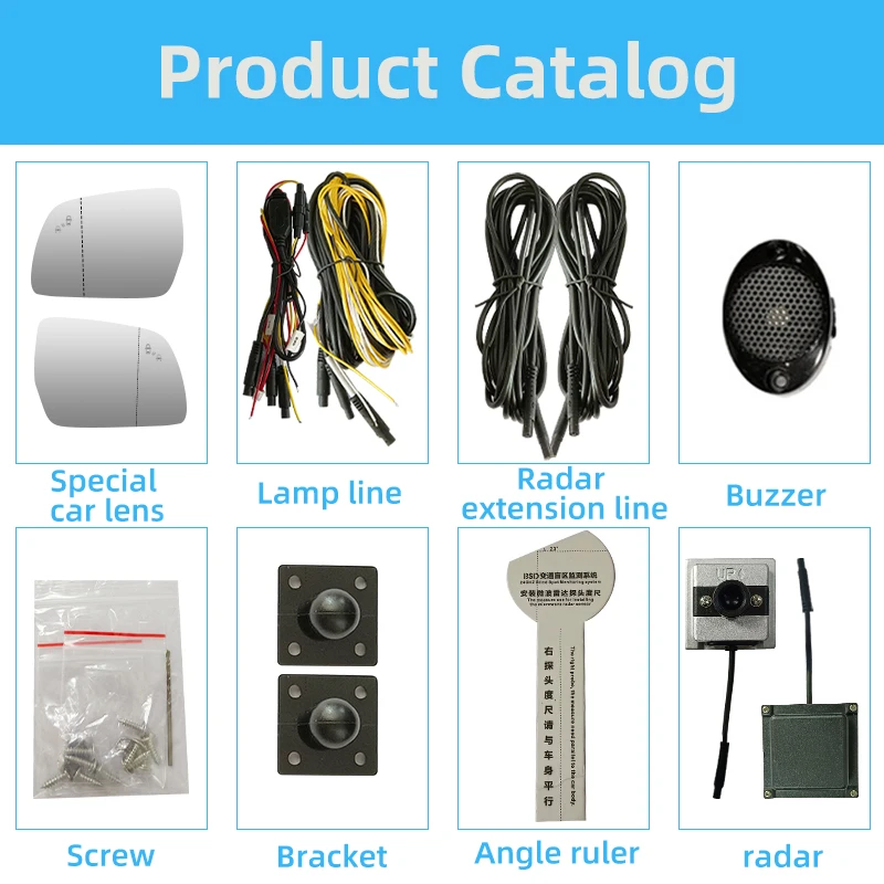 For Ford car wild horse focus mk3 edge explorer F150 bsm blind spot mirror 24GHz Microwave radar bsd blind spot detection system