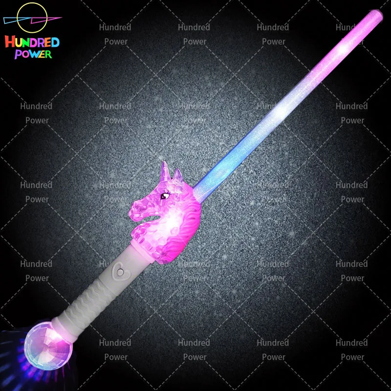 Fairy Butterfly Magic Stick Light up Star Wand Multicolor Unicorn Baton LED Snowflake Wand Glow Lighting Toys