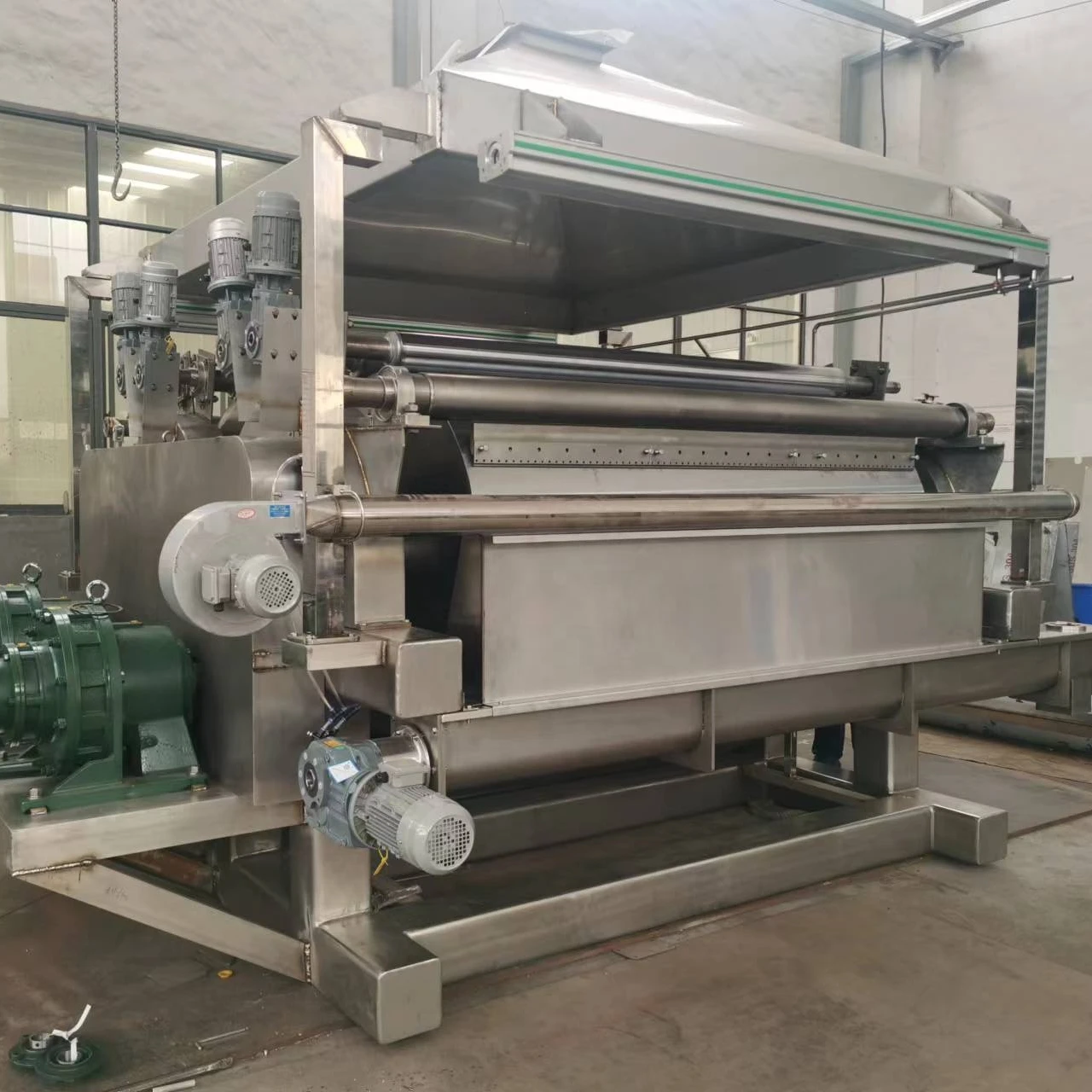 Fish food human food animal food potato chips paste material rotary drum flaker dryer price