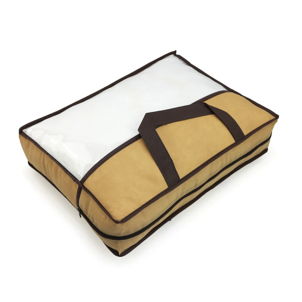 Bag Color Printing Non-Woven Bag Made to Order Folding Storage Zipper Non-Woven PVC Bag