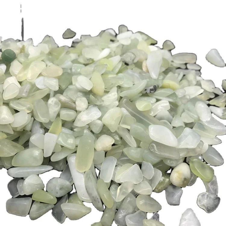 
Wholesale High Quality Factory Price Natural Rreen Xiu Jade Crystal Pea Gravel For landscaping Healing 