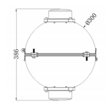 Industrial Grade Standards Lighted Power Line Marker Air Marker Ball Airplane Warning Ball