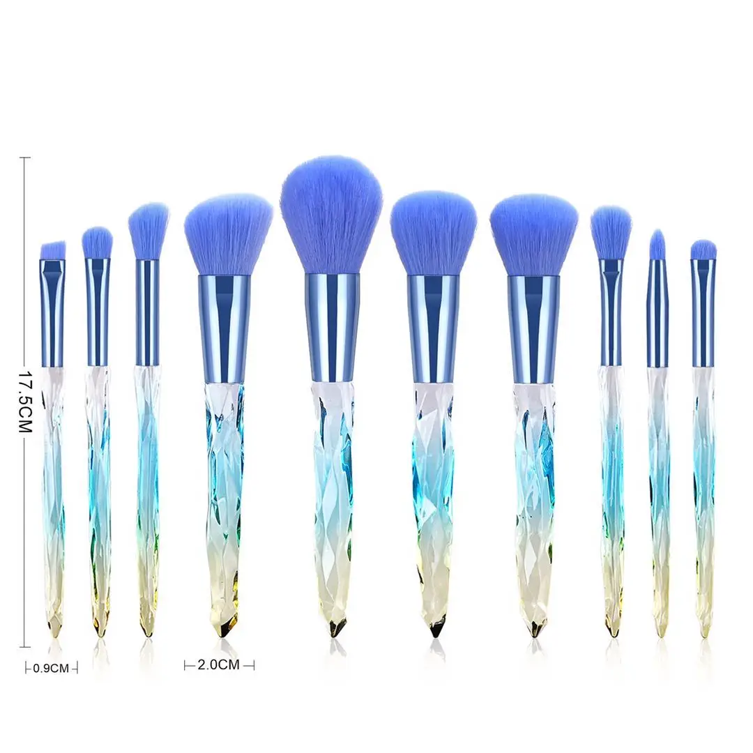 Professionals makeup brush set 10pcs high quality makeup brushes manufacture