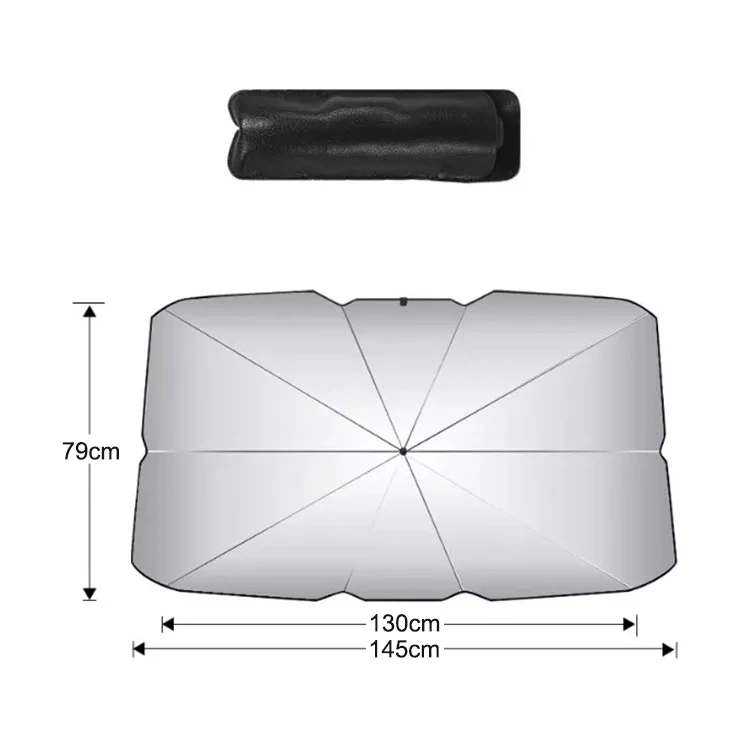 Custom Logo Foldable Folding Car Front Window Windshield Uv Sunshade Solar Shades Sun Protector Sunshield Sunshade Umbrella