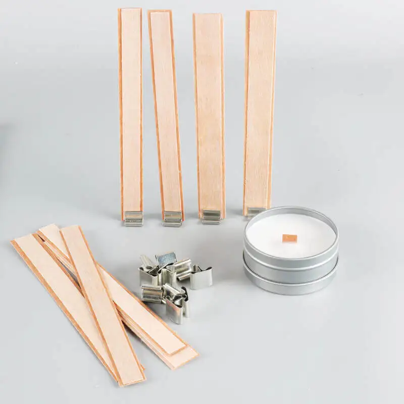 Cheap wooden wax wick set for candle making//