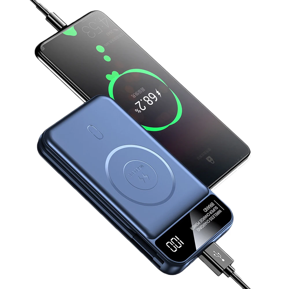 High Capacity 10000Mah Fast Charging ing Charger Mini 15W Wireless Magnetic Power Bank for iphone 12Hot sale products