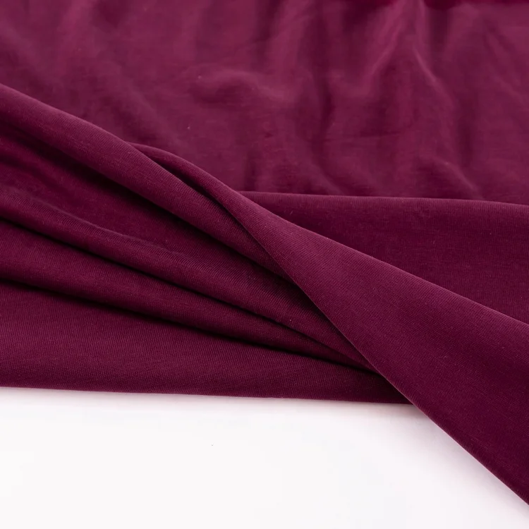 manufacturer wholesale high end fabric 68% rayon 32% polyester jersey rayon polyester viscose fabric for t-shirt