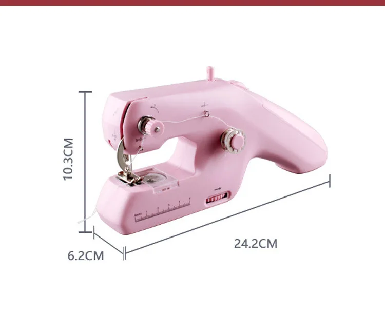 Portable Mini Household Sewing Machine Micro Handheld Home Electric Small Sewing Machine with Accessories