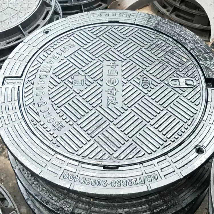 En124 Epoxy Coating Ductile Iron Casting Iron Recessed Round Square Manhole Cover Gully Grating Composite Resin Sewer Covers