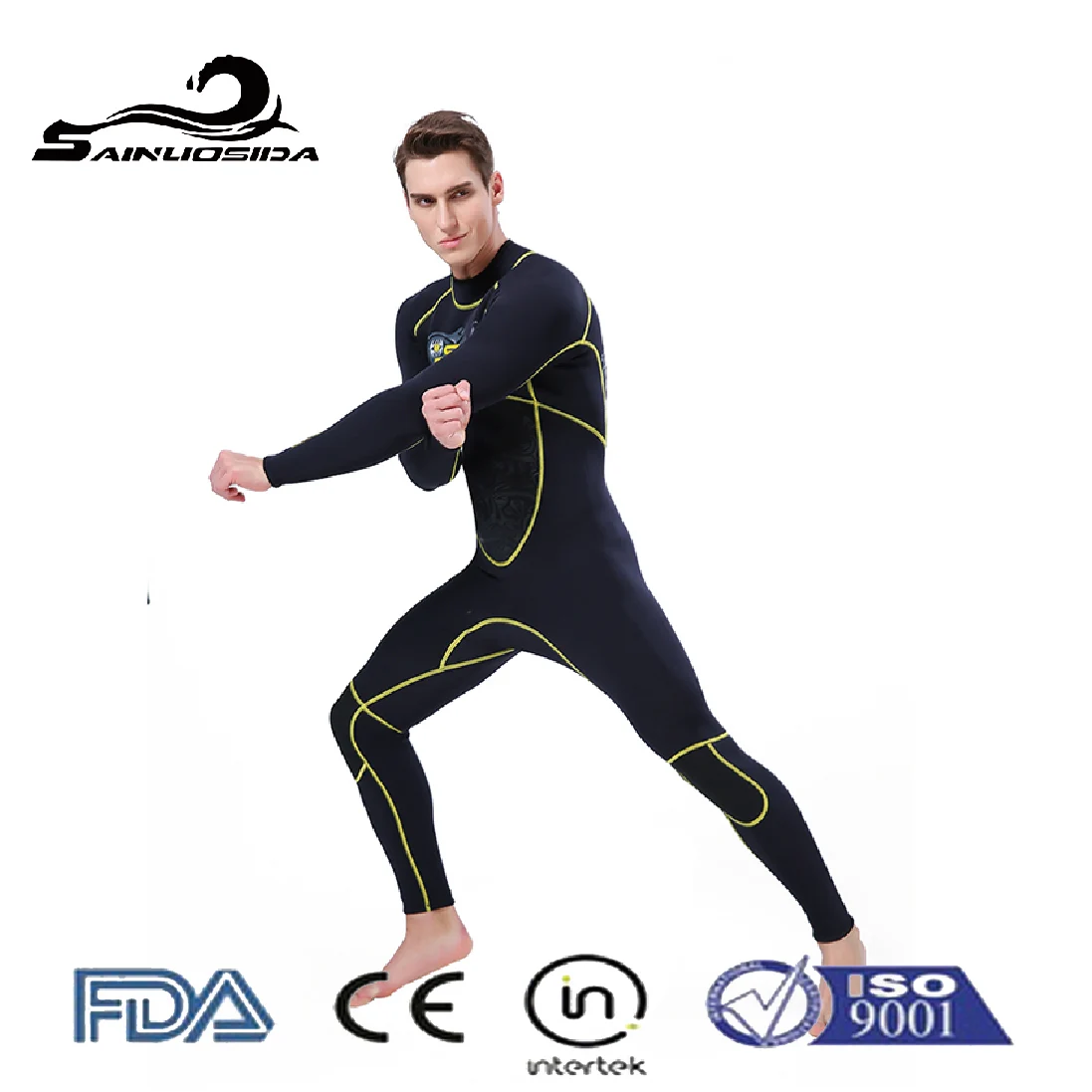 W1002 Quick-drying breathable surfing protection comfortable swimming diving sport 3MM triathlon wetsuit