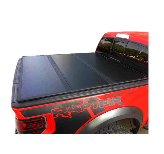 PLEGABLE 3 PARTE LONA  Hard  Aluminum Tri-Folding Tonneau  Cover Hilux with Good Quality for D-MAX AMAROK MAXUS USE