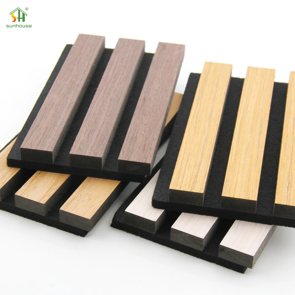 Direct Sales 4X8Ft Durable Materials Anti-Scratch Acoustic Slat Wall Panel For Interior Decoration