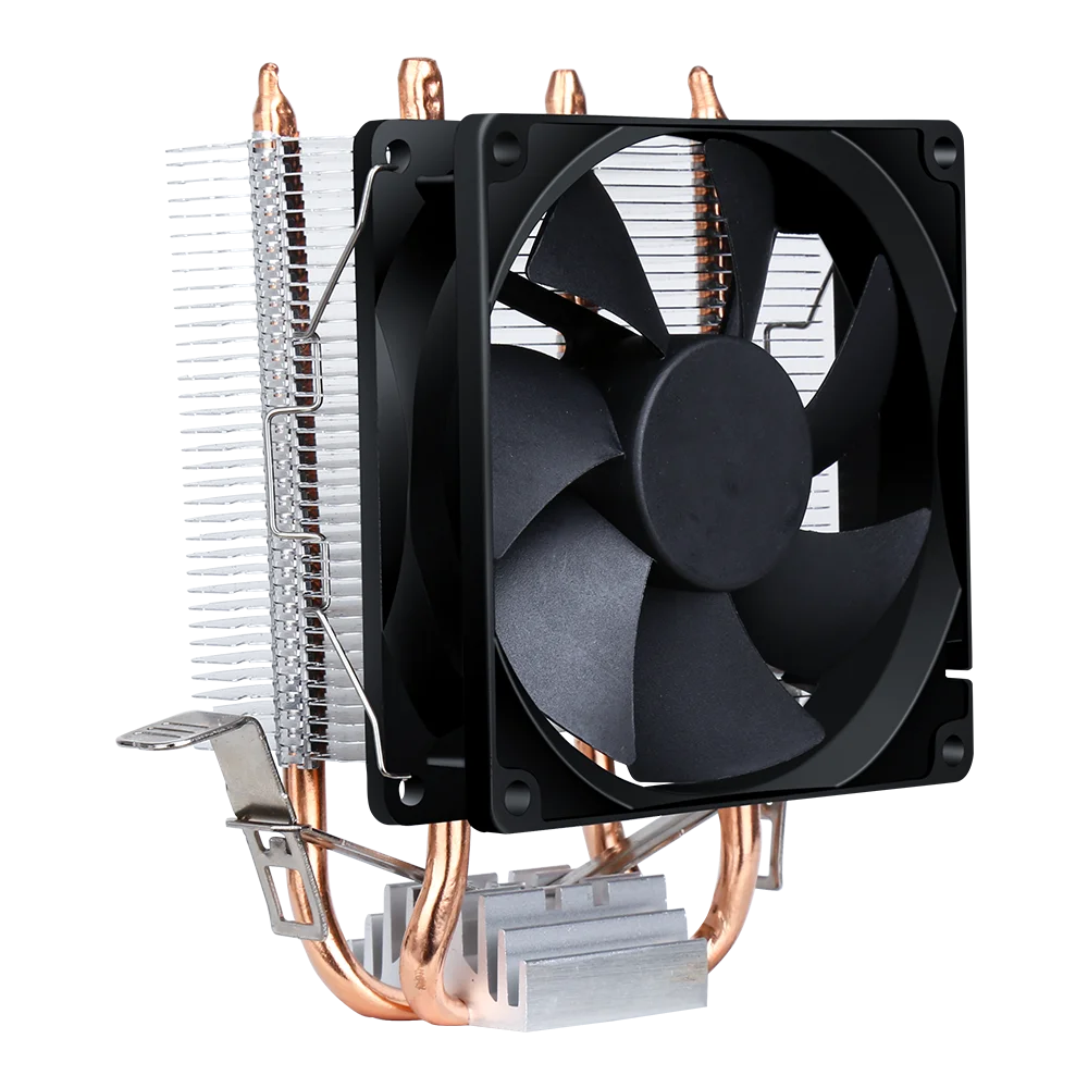 Эффективный бесшумный охлаждающий вентилятор SAMA с 2 тепловыми трубками для ПК Intel Amd CPU воздушный охладитель компьютера