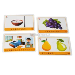 New Design Custom Chinese Flash Cards Kids Educational Flash Card Games