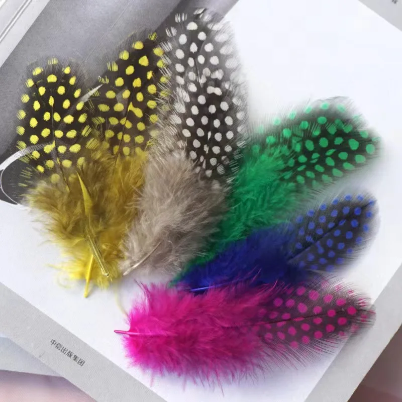 Wholesale Dyed Various Colors Fly Fishing fowl feather guinea fowl feather
