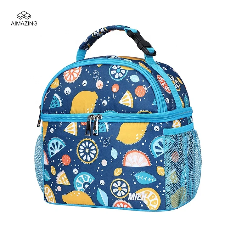 Kid Lunch Cooler Tote for School Picnic Travel Outdoor Customized Pattern Kids Lunch Bag for Boys Girls