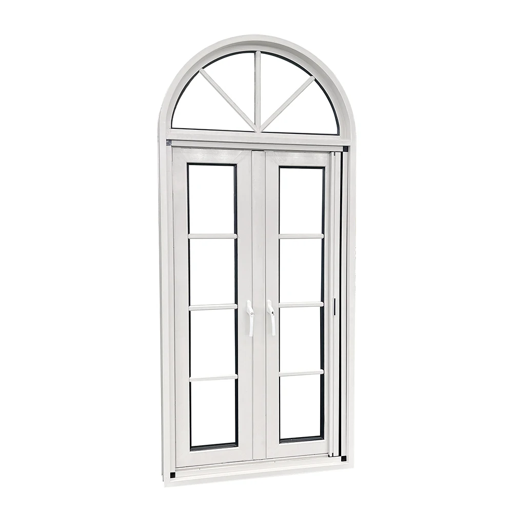YY windows new design custom shaped windows french arch casement windows