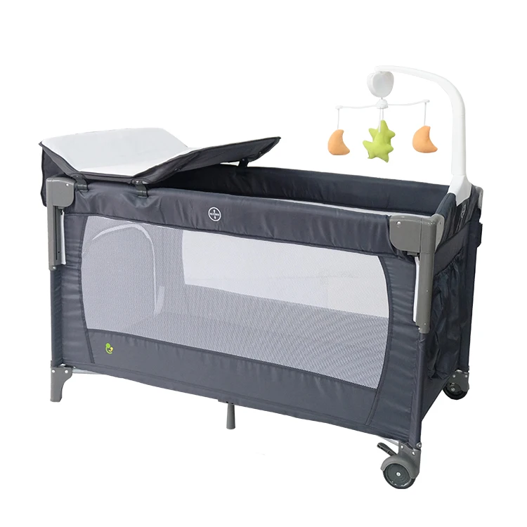 New children bedroom products big size adult baby folding cuna corral para bebe