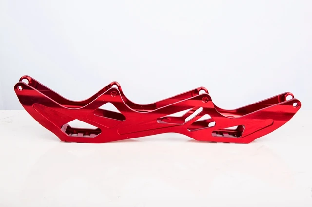 Customized CNC Machining Aluminum Anodizing Lasering logo 5 Holes Inline Skates Frame