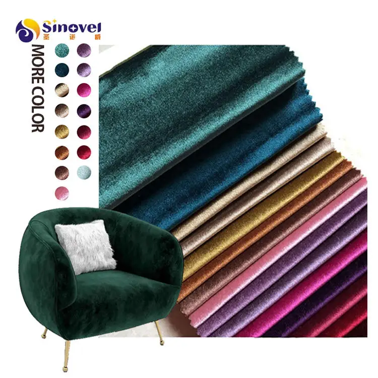 Sinovel 100% полиэстер водонепроницаемый домашний текстиль итальянская плотная голландская бархатная фетровая ткань для штор и дивана