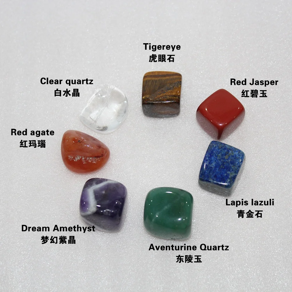 high quality natural tumbled stone chakras stone set healing crystals healing stones