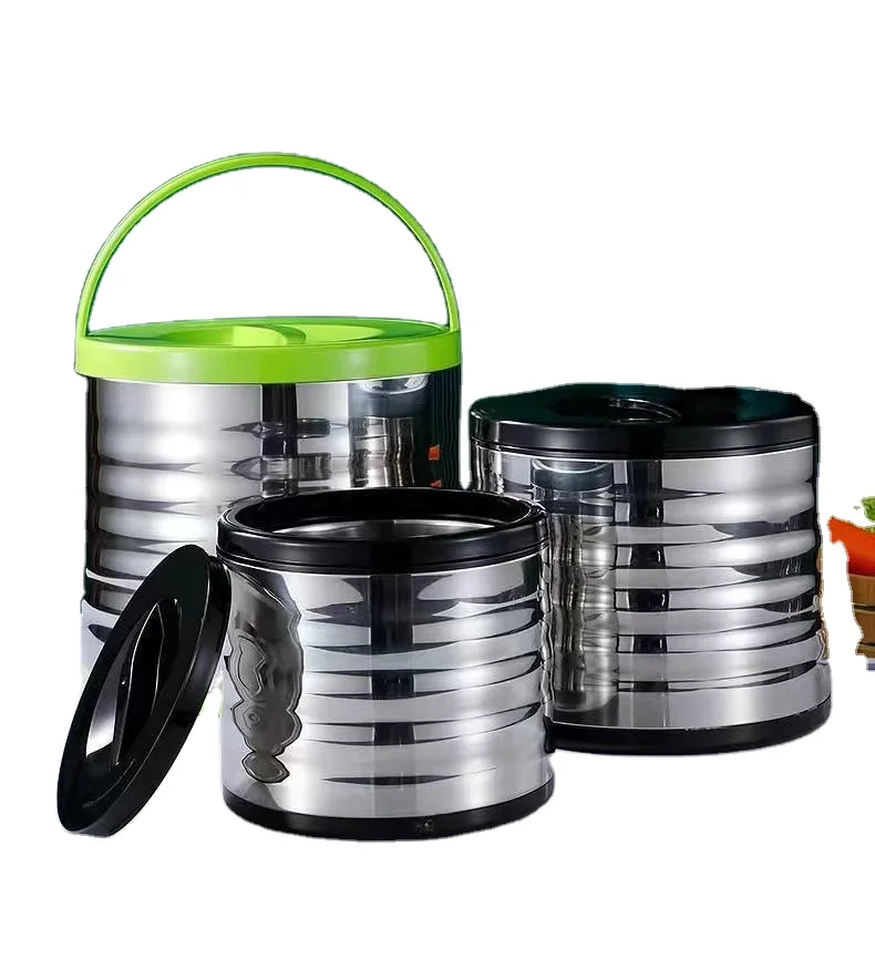 Wholesale Large Capacity 3pcs Insulated Casserole Food Warmer 4.8L+7.8L+12.8L Food Warmer Set Insulated With Handle