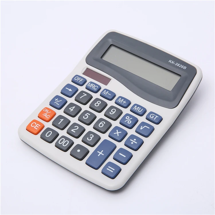 14x11cm New Functional Scientific White/black Electronic Calculators 12digits For Office And School