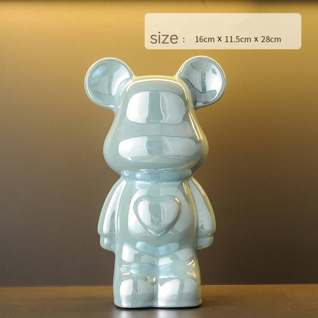 Modern violent bear statue home decoration sculpture Cute bear Resin Figurine for Office Decoration