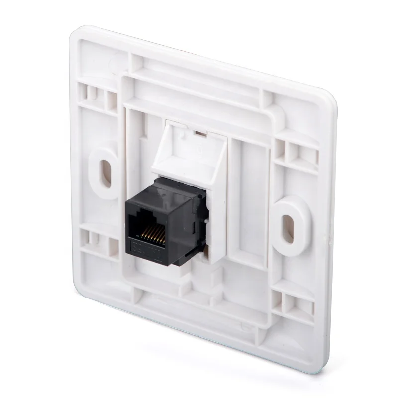 UTP 8p8c T568A/T568B network module 90 Degree RJ45 Cat5e Cat6 Keystone Jack