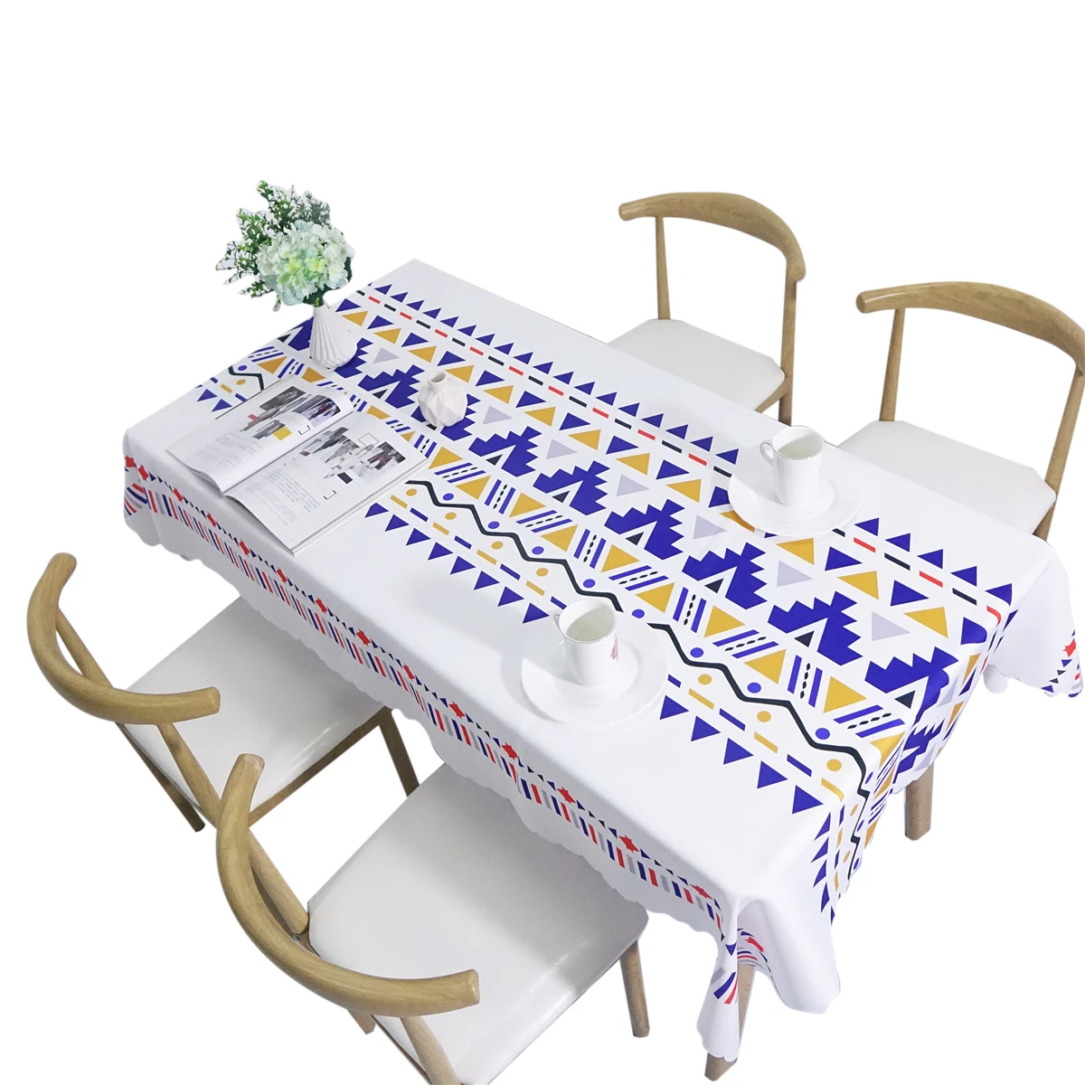 table cloth Bohemian square waterproof tablecloth 100% polyester tablecloth boho polyester printing for event