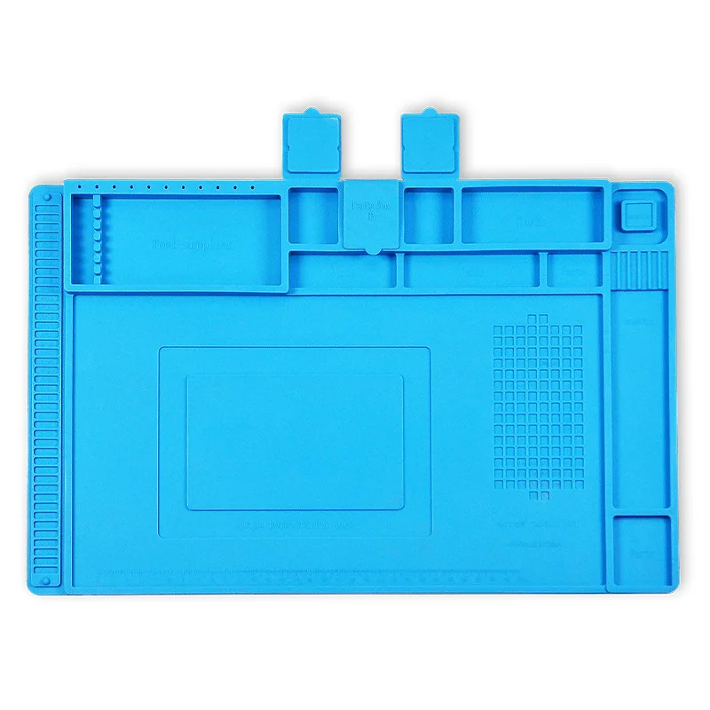 Factory Wholesale Heat Resistance Silicone Work Mat Repair Mat For Phone Repair Soldering Repair Station With Magnetic Section
