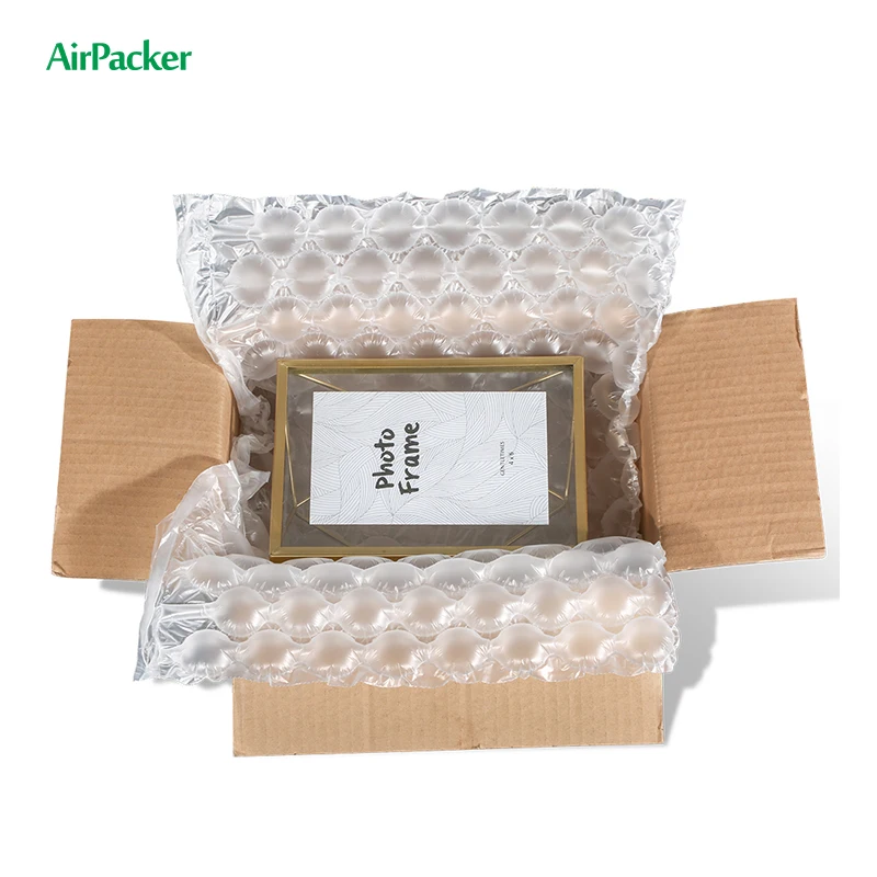 new shipping Package Stuffing Air Packing Inflatable bubble cushion wrap roll bags material for air packaging  bubble void fill