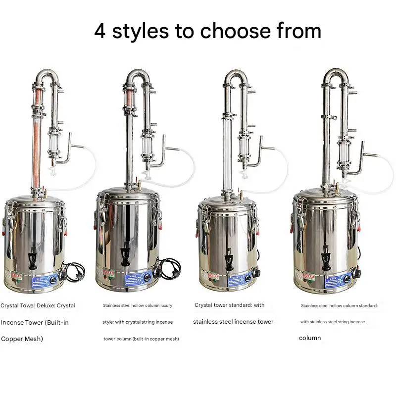 Commercial Essential Oil Purification Using Stainless Steel Reflux Small Pure Dew Distiller