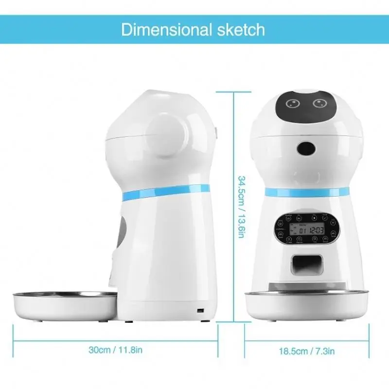 New Fashion Design Automatic smart automatic pet feeder with Digital Timer