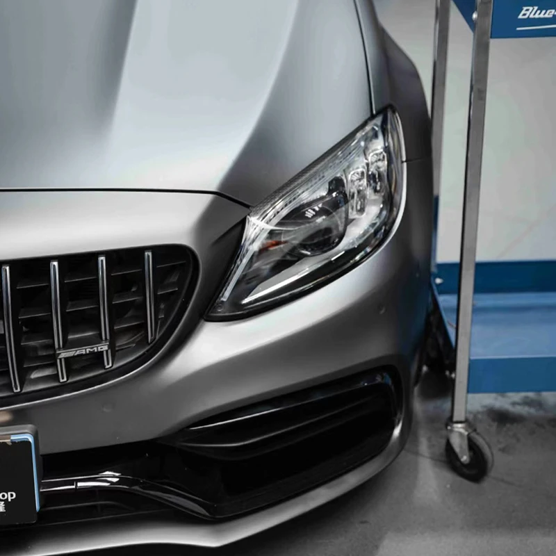 Ultra-Matte AMG Grey Car Vinyl Wrap Color Changing Car Stickers Car Body Wrapping Film