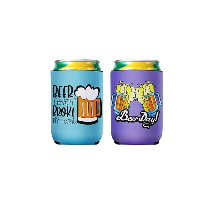 Neoprene Beer Can Cooler Drink Cooler Sleeves for 12oz Cans and Bottles Can Cooler Koozies