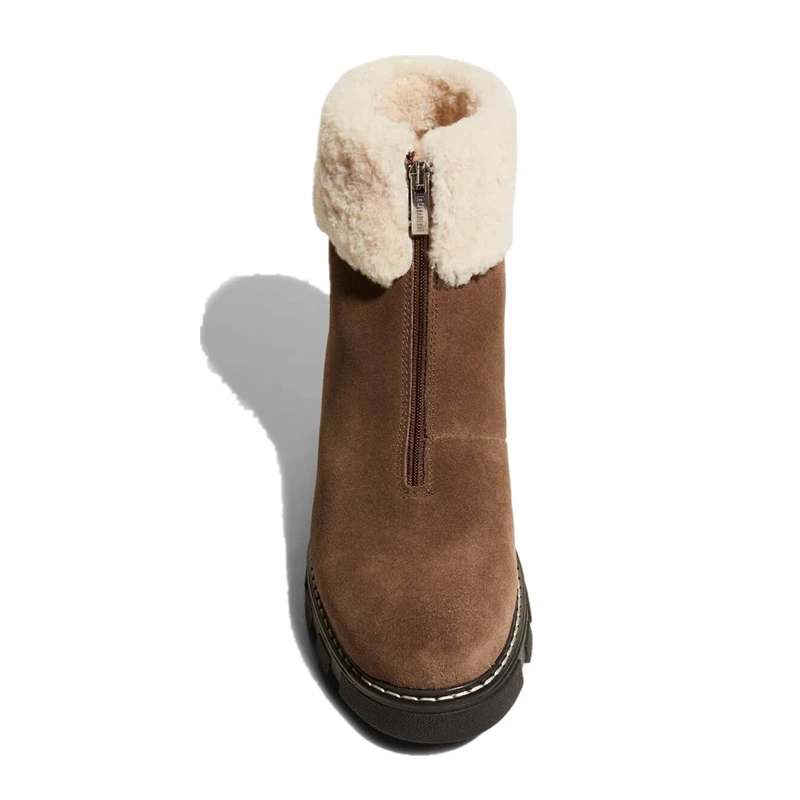 Модные зимние сапоги из овечьей кожи на заказ Классическая австралийская зимняя теплая подкладка натуральной шерсть до щиколотки для женщин