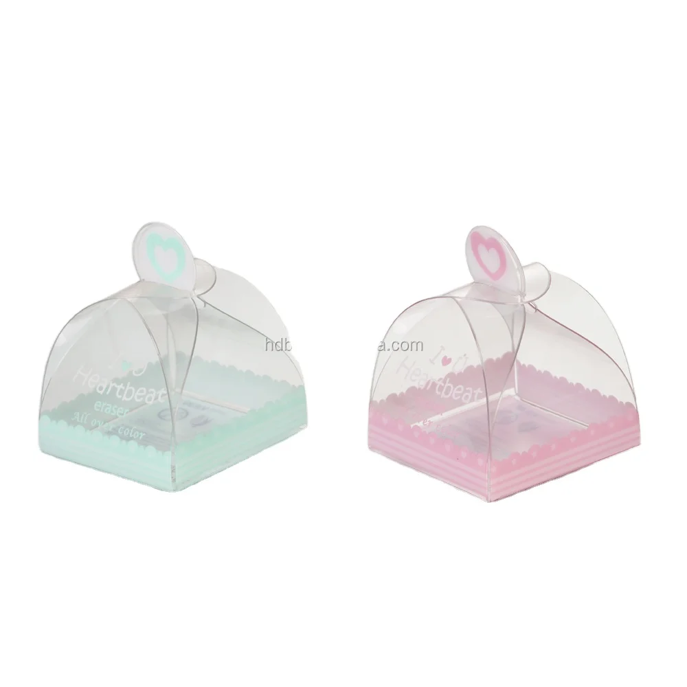 Clear Plastic Cake Container With Wedding Favors White Gift Boxes for clear PET boxes